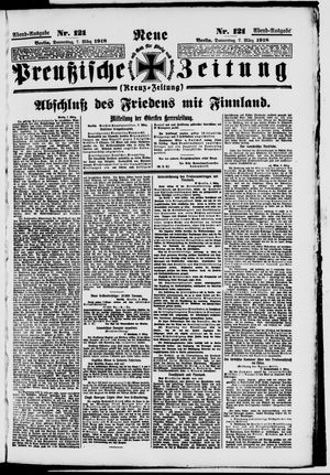 Neue preußische Zeitung vom 07.03.1918