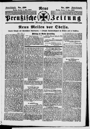 Neue preußische Zeitung vom 11.03.1918