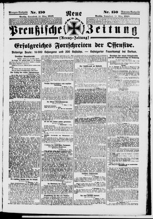 Neue preußische Zeitung vom 23.03.1918