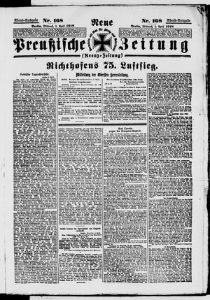 Neue preußische Zeitung vom 03.04.1918