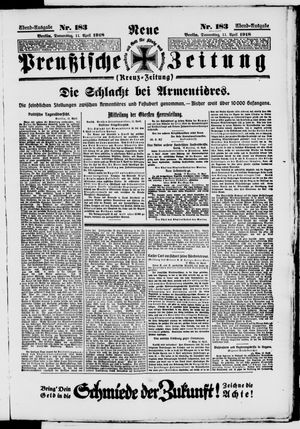 Neue preußische Zeitung vom 11.04.1918