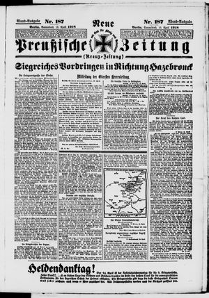 Neue preußische Zeitung vom 13.04.1918