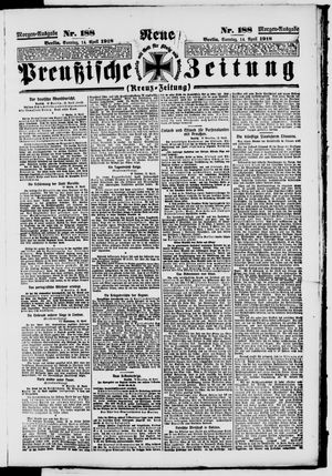 Neue preußische Zeitung vom 14.04.1918