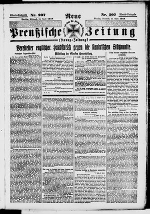 Neue preußische Zeitung vom 24.04.1918