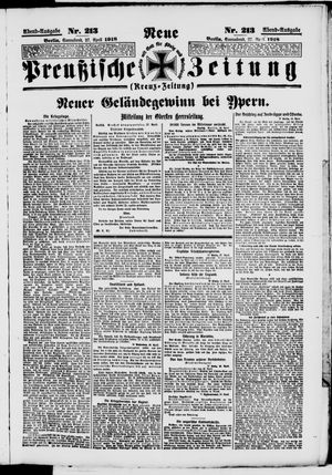 Neue preußische Zeitung vom 27.04.1918