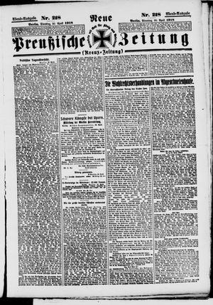 Neue preußische Zeitung vom 30.04.1918