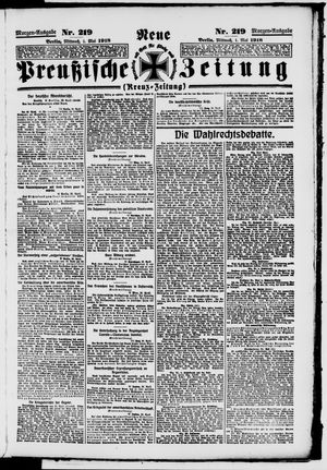 Neue preußische Zeitung vom 01.05.1918