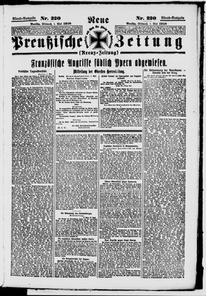 Neue preußische Zeitung vom 01.05.1918