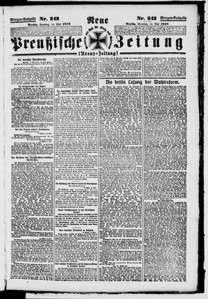 Neue preußische Zeitung vom 14.05.1918
