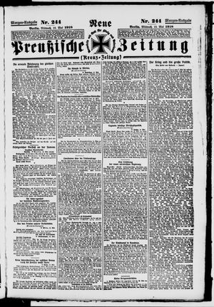 Neue preußische Zeitung vom 15.05.1918