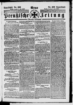 Neue preußische Zeitung vom 19.05.1918