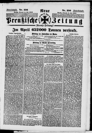Neue preußische Zeitung vom 22.05.1918