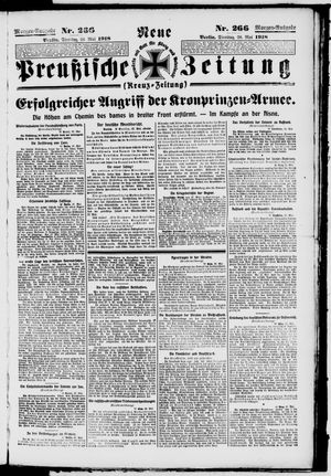 Neue preußische Zeitung vom 28.05.1918