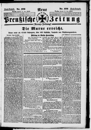 Neue preußische Zeitung vom 31.05.1918