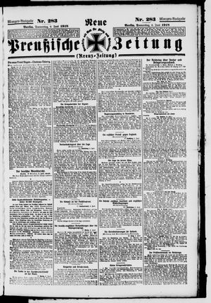 Neue preußische Zeitung vom 06.06.1918