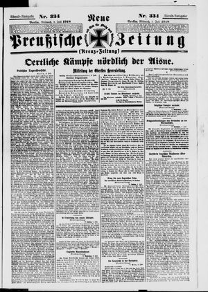 Neue preußische Zeitung vom 03.07.1918