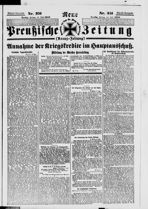 Neue preußische Zeitung vom 12.07.1918