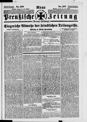 Neue preußische Zeitung vom 26.07.1918