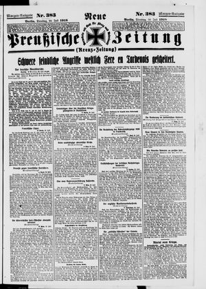 Neue preußische Zeitung vom 30.07.1918