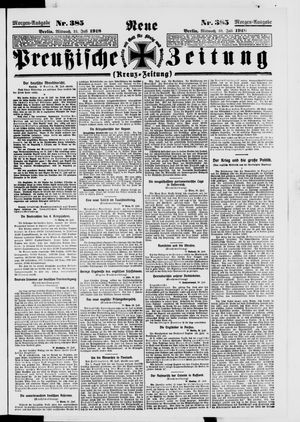 Neue preußische Zeitung vom 31.07.1918