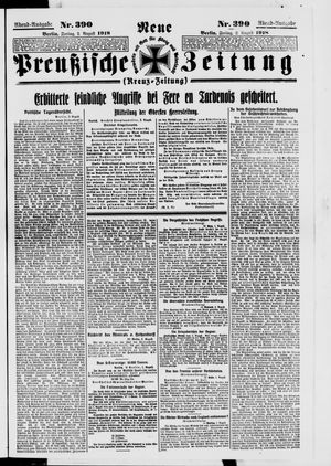 Neue preußische Zeitung vom 02.08.1918