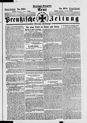 Neue preußische Zeitung vom 05.08.1918