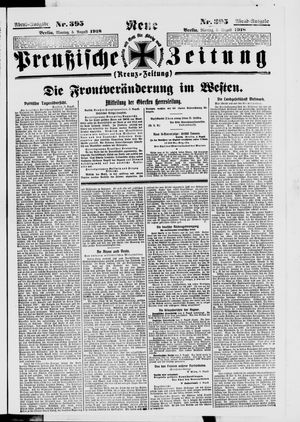 Neue preußische Zeitung vom 05.08.1918