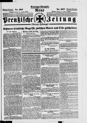 Neue preußische Zeitung vom 12.08.1918