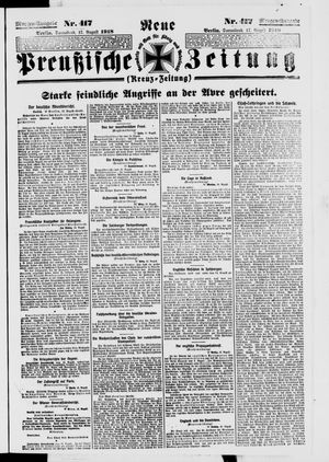 Neue preußische Zeitung vom 17.08.1918