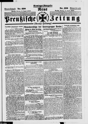 Neue preußische Zeitung vom 19.08.1918