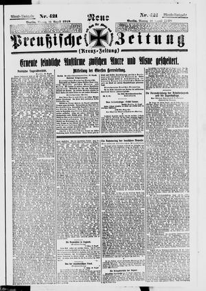 Neue preußische Zeitung vom 19.08.1918