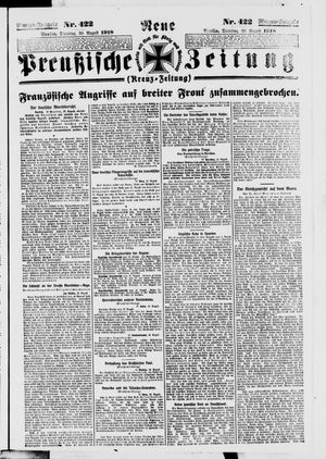 Neue preußische Zeitung vom 20.08.1918