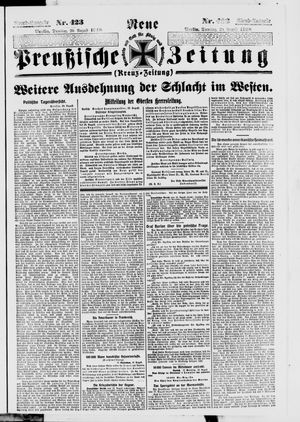 Neue preußische Zeitung vom 20.08.1918