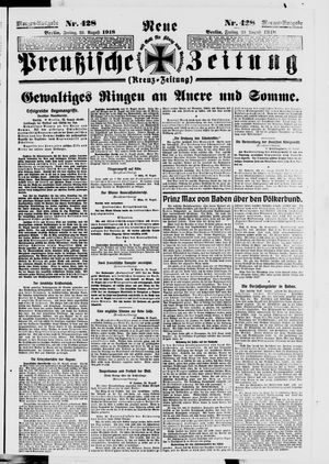 Neue preußische Zeitung vom 23.08.1918