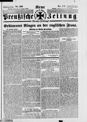 Neue preußische Zeitung vom 24.08.1918