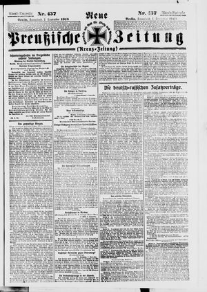 Neue preußische Zeitung vom 07.09.1918