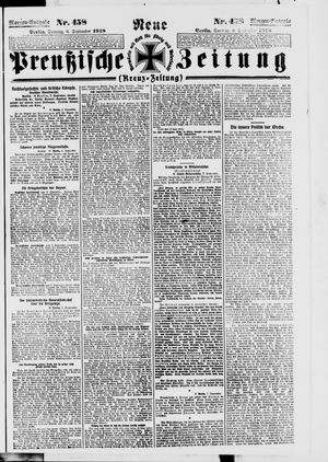 Neue preußische Zeitung vom 08.09.1918