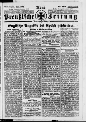 Neue preußische Zeitung vom 23.09.1918
