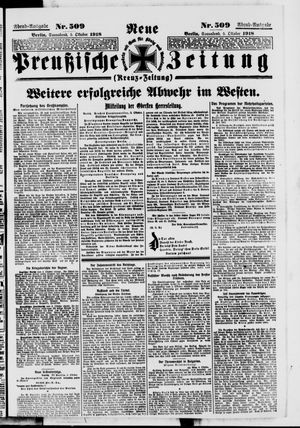 Neue preußische Zeitung vom 05.10.1918