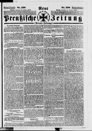Neue preußische Zeitung on Oct 20, 1918