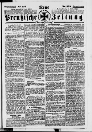 Neue preußische Zeitung vom 22.10.1918