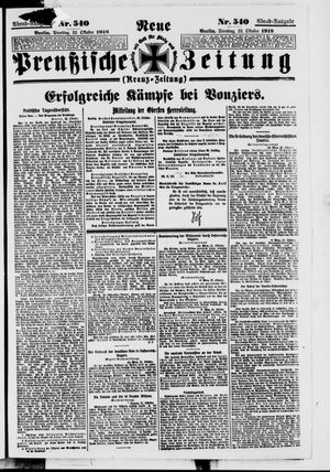 Neue preußische Zeitung vom 22.10.1918