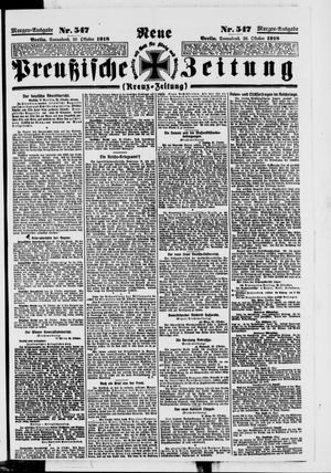 Neue preußische Zeitung vom 26.10.1918