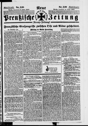 Neue preußische Zeitung vom 26.10.1918