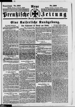 Neue preußische Zeitung vom 03.11.1918