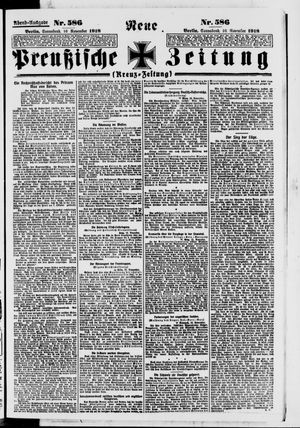 Neue preußische Zeitung vom 16.11.1918