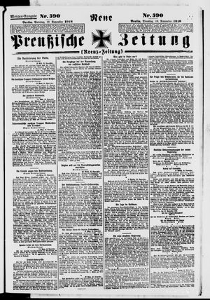 Neue preußische Zeitung vom 19.11.1918