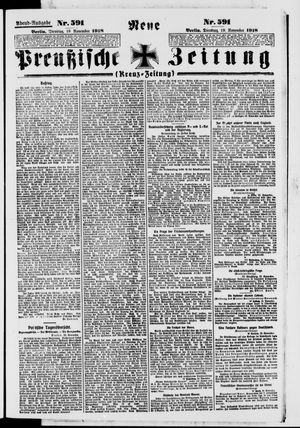 Neue preußische Zeitung vom 19.11.1918