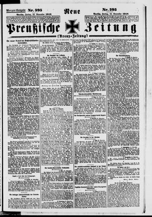 Neue preußische Zeitung vom 22.11.1918