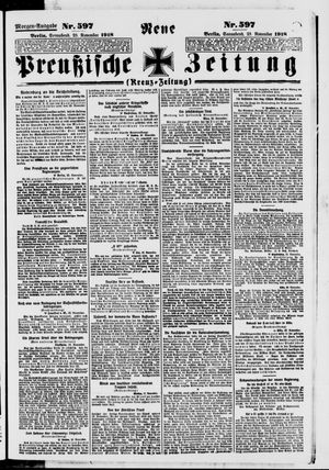 Neue preußische Zeitung vom 23.11.1918